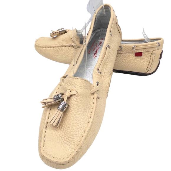 Marc Joseph Prospect Park Blush Tan Tassel Loafers Driving Shoes  8.5 Women's - Picture 1 of 7